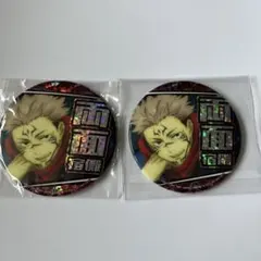 呪術廻戦 両面宿儺 缶バッジ ホログラム 2個セット