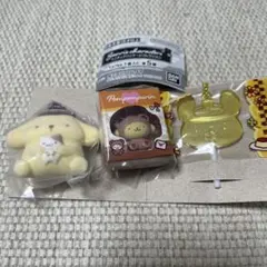 ポムポムプリンミニチュアパッケージチャームふわわフロッキーマスコット