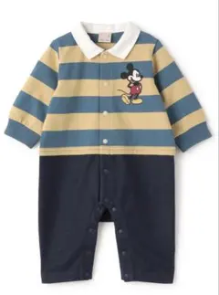 プティマイン　ラガーカバーオール　ミッキー　ディズニー
