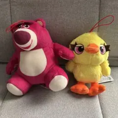 トイ・ストーリー4 ダッキー＆バニー ロッツオぬいぐるみマスコット　２個セットのサムネイル