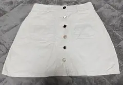 SPINNS フロントボタン　台形スカート