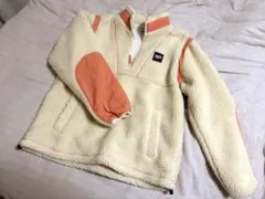 【未使用品】【X-girl】ボア ハーフジップパーカー