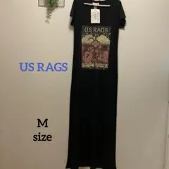 新品 USA製　US RAGS 半袖　シャツ　ロングワンピース