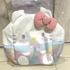 サンリオキャラクターズ　ハローキティ　パステルレインボーふわふわバック