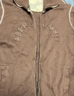 Abercrombie＆Fitch　トラックジャケット　L 茶　フルジップ