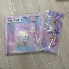 一番くじ　ハローキティ　　クリアバッグ　ビーズチャームのサムネイル