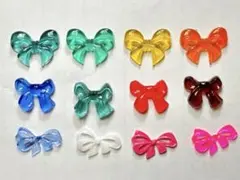リボンデコパーツ12個