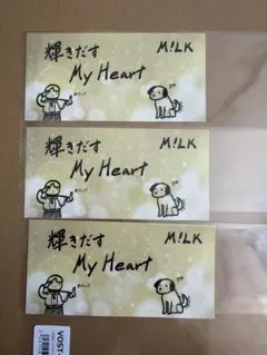 M!LK vos ステッカー 3枚