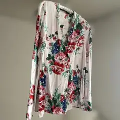ZARA RARE フラワープリント長袖ブラウス