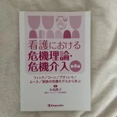 看護における危機理論・危機介入 フィンク/コーン/アグィレラ/ムース/家族の危…