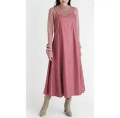 ミラオーウェン　H/NリブニットキャミドレスSETUP