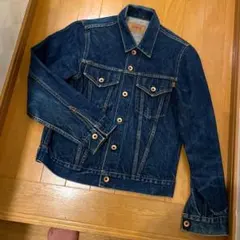 90s OLD EDWIN デニムジャケット　5550 超良色　濃紺　日本製