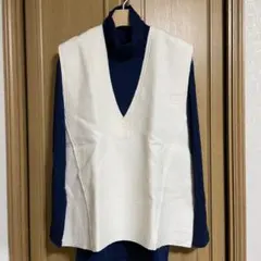 スコットクラブ系列 Aga梳毛Ⅴネックベスト