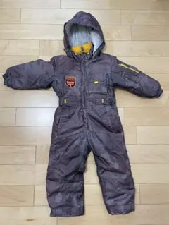 子ども用スキーウェア ブラウンの迷彩柄