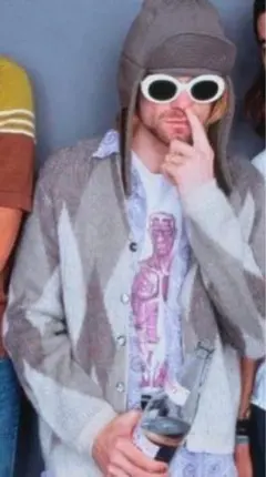 モヘア カーディガン