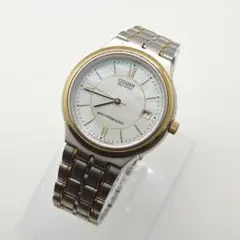 正規品 CITIZEN シチズン エコドライブ 稼働中 ゴールド 青針