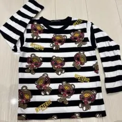 HYSTERIC MINI 長袖カットソー ストライプ柄 キャラクター