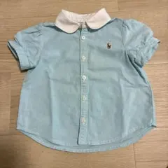ラルフローレン ベビー　襟付きボタンダウン半袖ブラウス　12M
