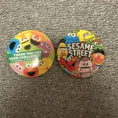 セサミストリート 缶バッジ 2個セット