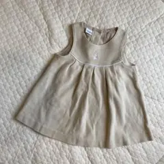 ファミリア ジャンパースカート 80 ベージュ　シンプル　入園式　フォーマル