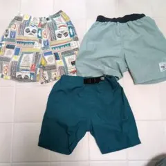 男児用 水着 110cm 3点セット(BREEZE、BABYDOLL、西松屋)