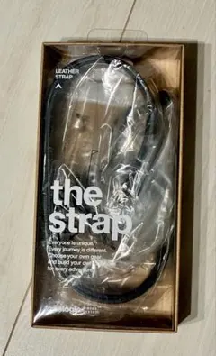 topologie レザーショルダーストラップ ブラック