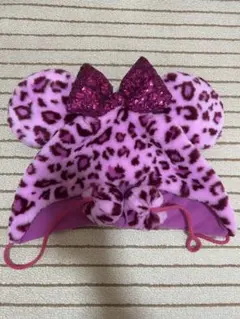 ミニー 豹柄 ファンキャップ