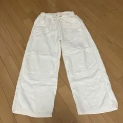無印良品 ふんわりしぼガーゼ　ロングパンツ アイボリー　Sのサムネイル