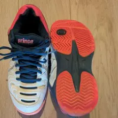 prince テニスシューズ ホワイト/レッド/ブルー
