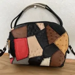 パッチワークレザーバッグ