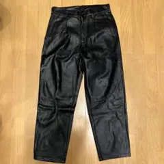 90s GIANNI VALENTINO 牛革 レザーパンツ 黒 ワイド Y2K - メルカリ