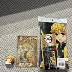 鬼滅の刃　善逸タオル フィギュア　ステッカー3点セット