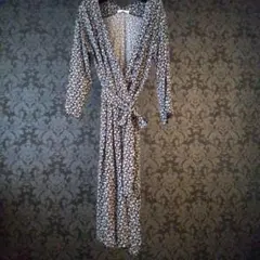 LEVERYS FARM フラワープリント ロングカーディガン