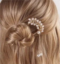 ブライダル　ウェディング　ヘアアクセサリー　ヘッドドレス　かんざし　髪飾り