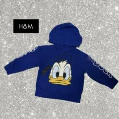 H&M ドナルドダック パーカー 青