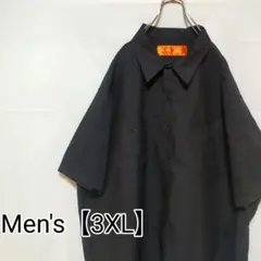 P45【US輸入】RED KAP(レッドキャップ)　半袖シャツ【3XL】ブラックのサムネイル
