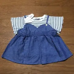 ELLEkids 女の子 重ね着風キャミソール付きTシャツ 半袖