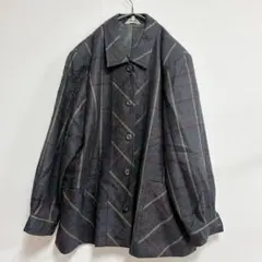 ダイアナロマーシュ チェック柄ダブルブレストコート - メルカリ