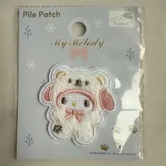 ふわふわスノー⭐︎もこもこMy Melody ワッペンシール