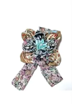 ハンドメイド 布花 コサージュ ブローチ