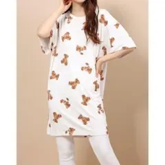 gelato piqué ベアモチーフ オーバーサイズルームウェア