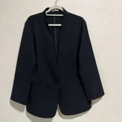 ノーカラージャケット ブラック Ｌサイズのサムネイル