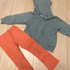 110cm【MARKEYS】男の子上下セット　ミッキーパーカー&レギンスパンツ