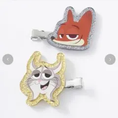 しまむら ズートピア2 ニック パウバート ヘアクリップ ヘアピン 前髪クリップ