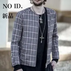 新品タグ付き【NO ID.】ノーアイディー ノーカラーグレンチェック　ジャケット