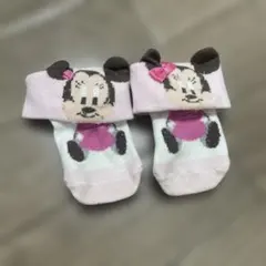 ミニーマウス ベビー靴下 ピンク　ディズニー　7〜9㎝