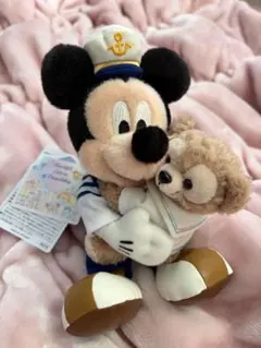 ミッキー &ダッフィー　ぬいぐるみバッジ