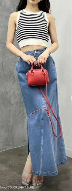 エイミーイストワール デニムスカート 新品 ライトブルー