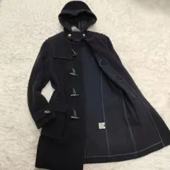 G*i様 【希少】極美品 バーバリー ヘリンボーン ダッフルコート 7AR 濃紺 G*i様 【希少】極美品 バーバリー ヘリンボーン ダッフルコート 7AR