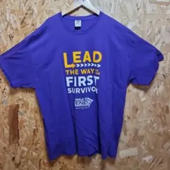 USA古着　Fruit of the Loom 紫色 Tシャツ 2XL